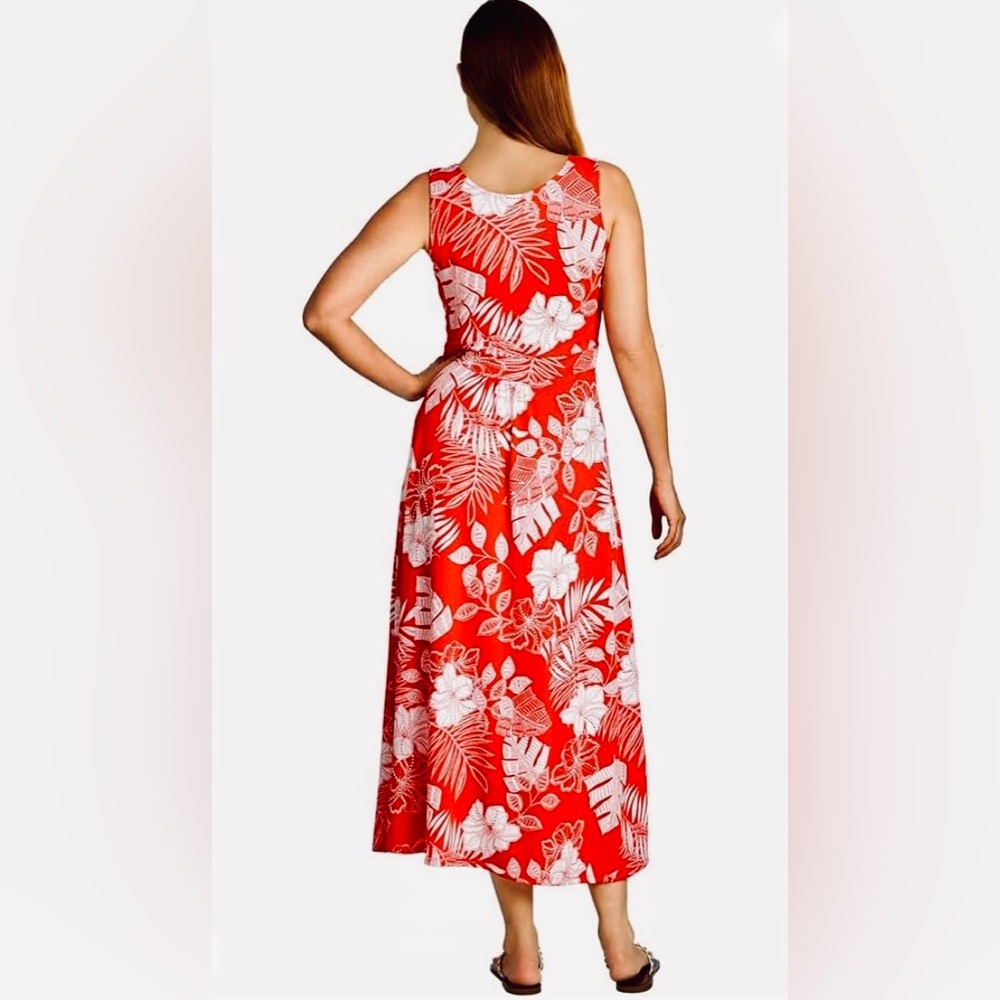 Ruby Rd. Tropical Puff Print Maxi Dress - Picture 2 of 11